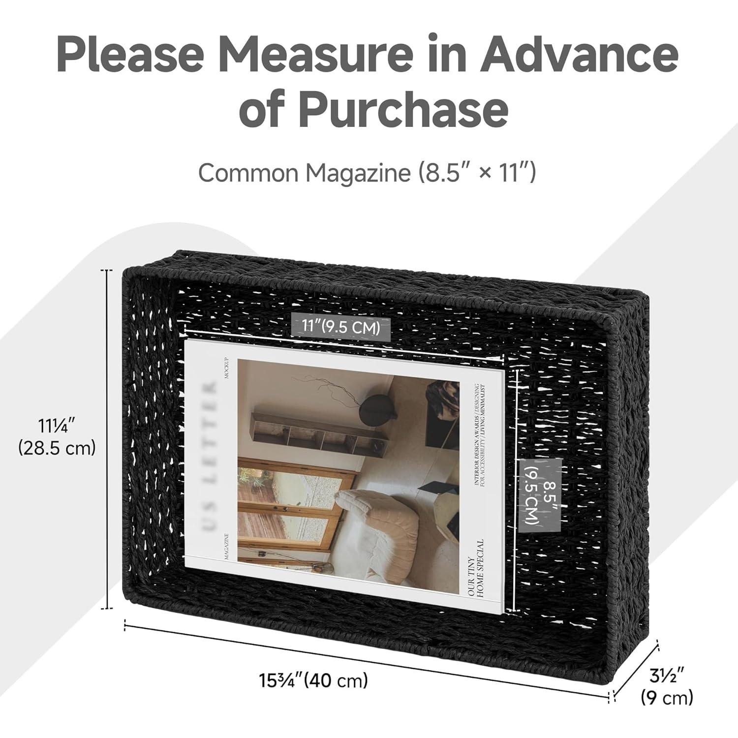 Bandeja de Tocador StorageWorks Negra 2 Piezas 40x28 cm