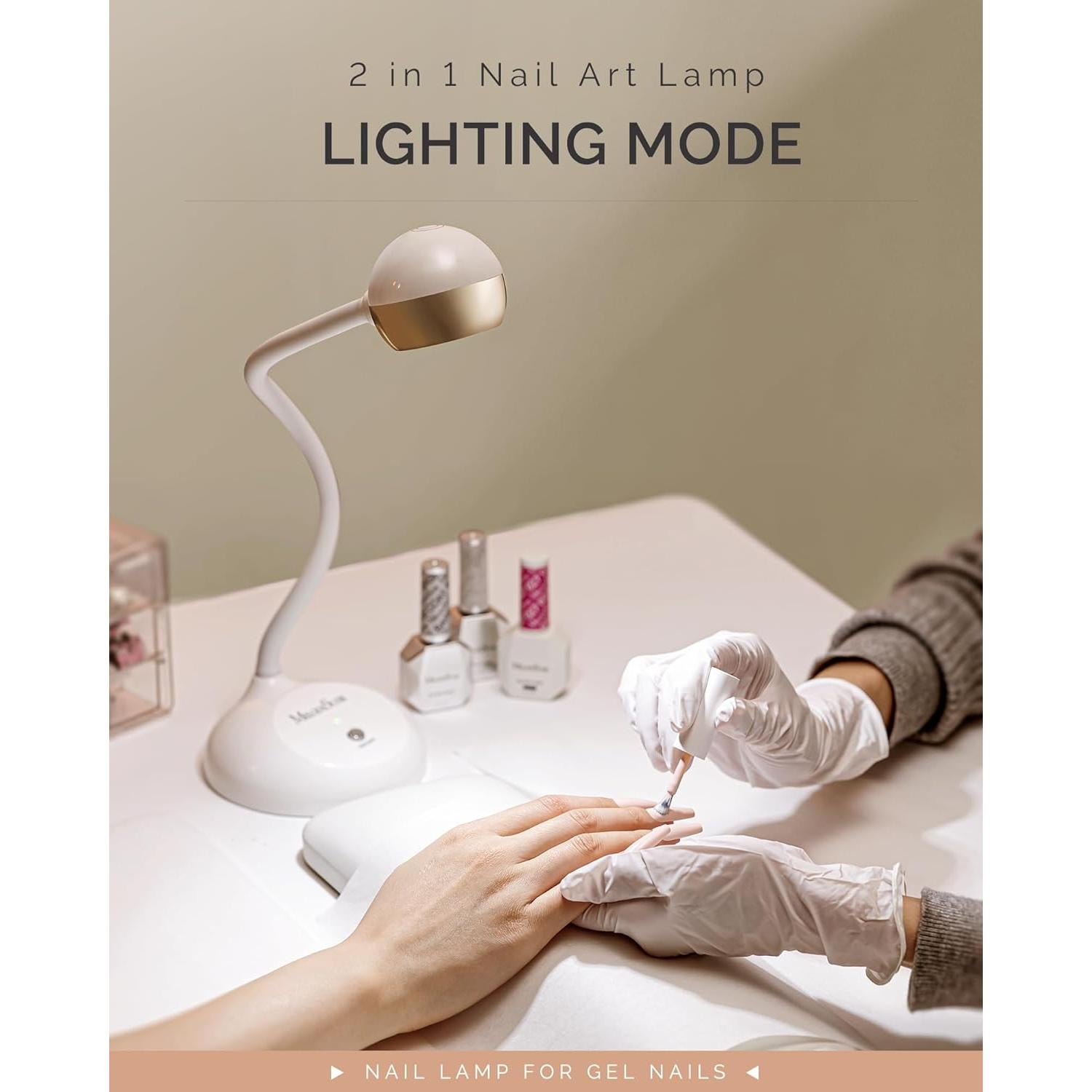 Lámpara de Uñas Recargable MelodySusie Pro09M LED UV 2 Modos