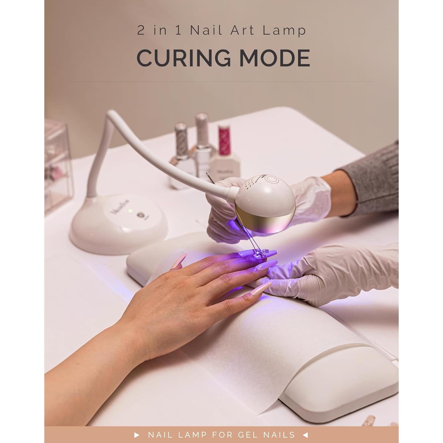 Lámpara de Uñas Recargable MelodySusie Pro09M LED UV 2 Modos