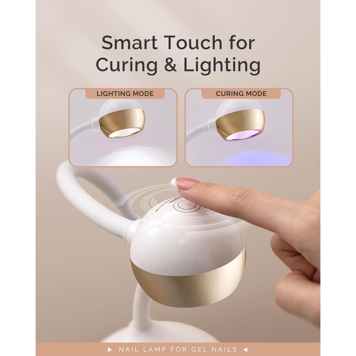 Lámpara de Uñas Recargable MelodySusie Pro09M LED UV 2 Modos