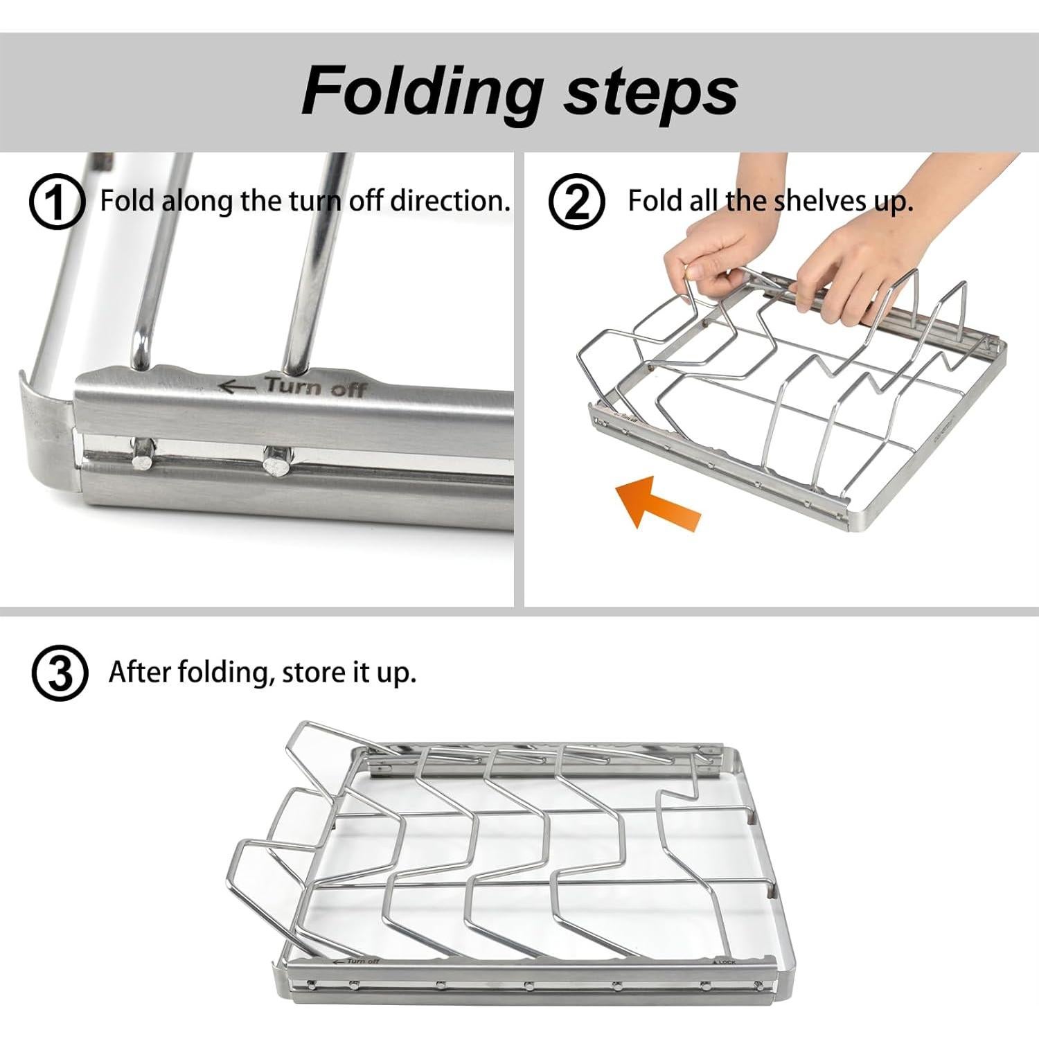 Juego de Soportes Plegables para Costillas Yangjiang 2 Piezas