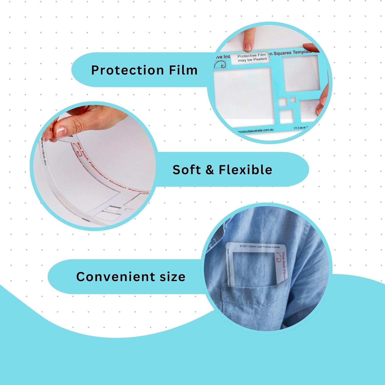 Plantilla Cuadrada 5" MTT PL para Dibujo y Diseño Artístico