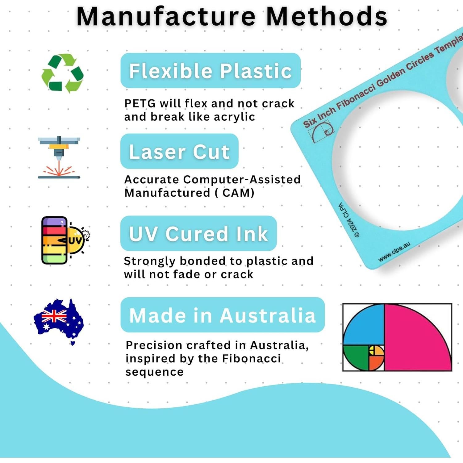 Plantilla Cuadrada 5" MTT PL para Dibujo y Diseño Artístico