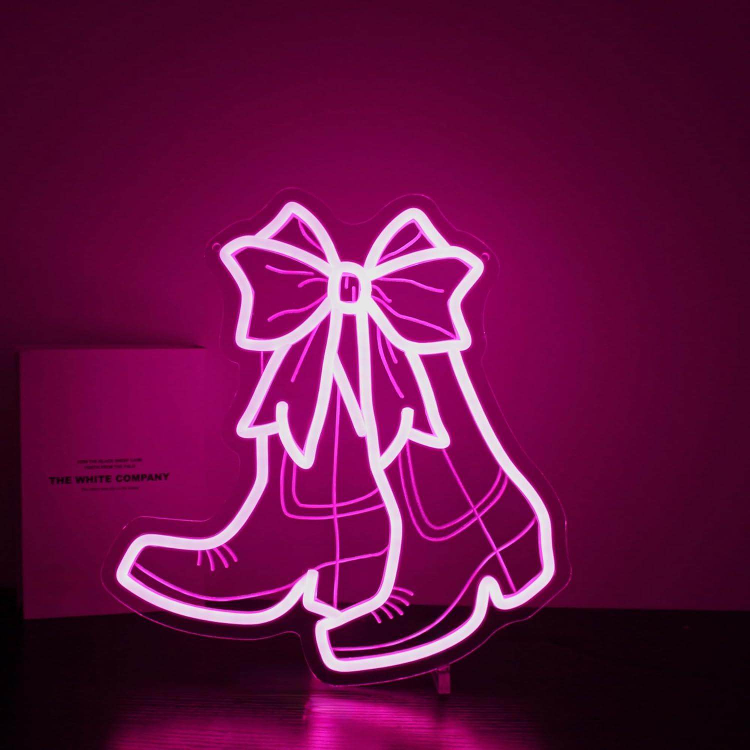 Letrero de Neón LED HSJNJKFU Rosa para Decoración Interior