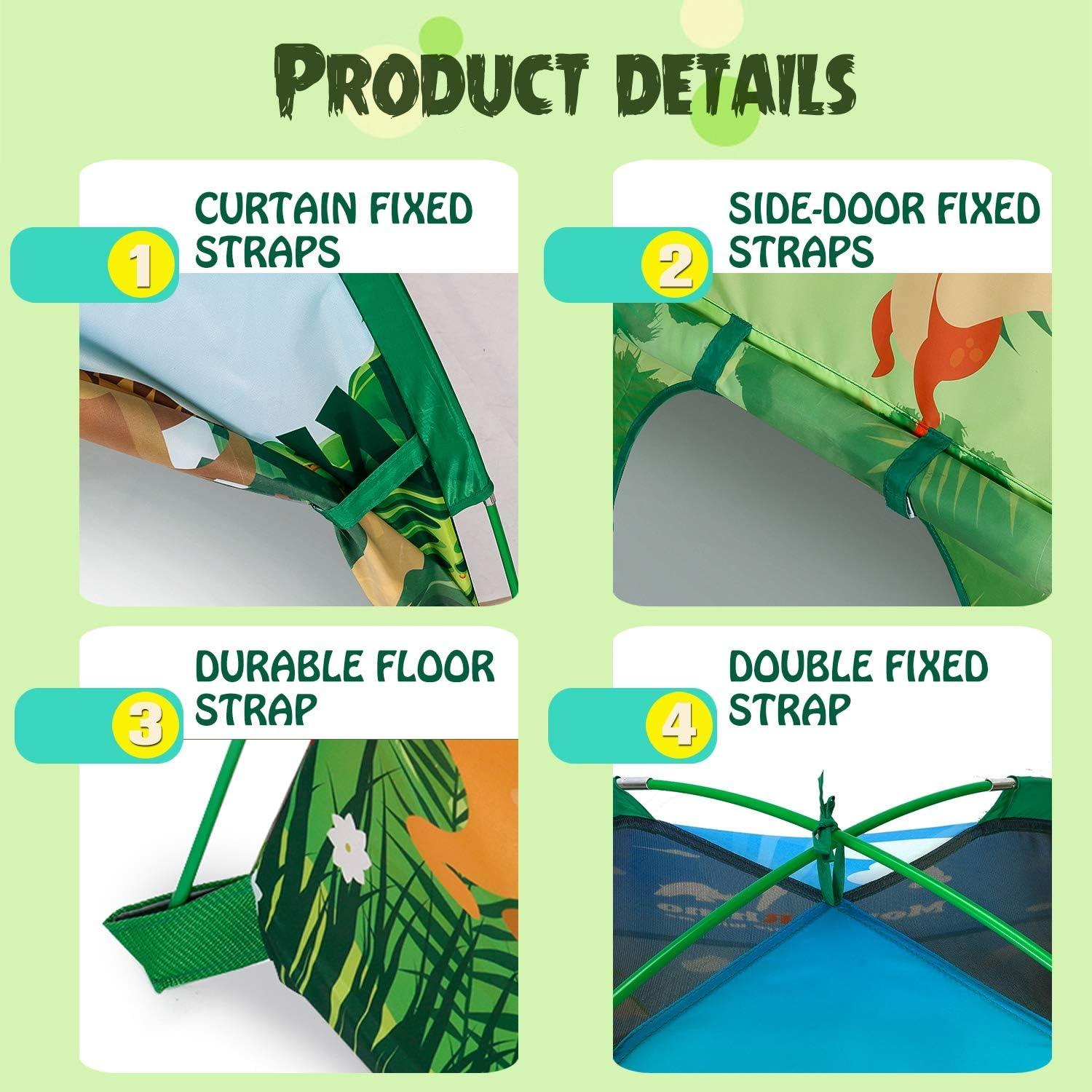 Tienda de Juego para Niños MountRhino Dinosaurio 121.92x106.68 cm