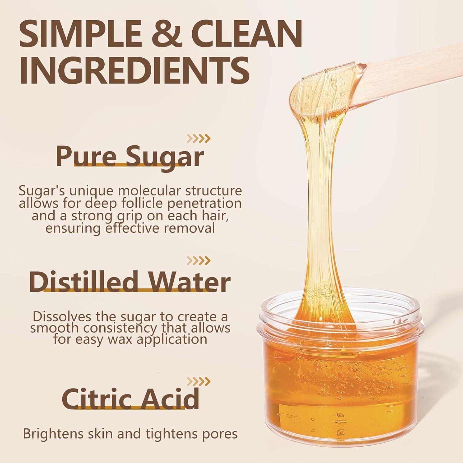 Cera de Azúcar Orgánica Wind in Hand 300g para Depilación