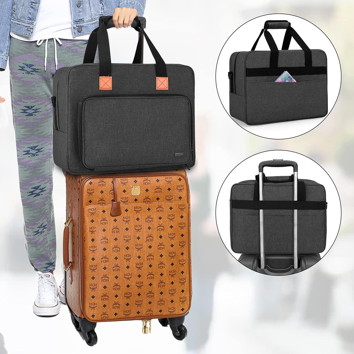 Bolsa para Máquina de Coser LUXJA Negra, Nylon Resistente, 43.9x19.1x31.0 cm