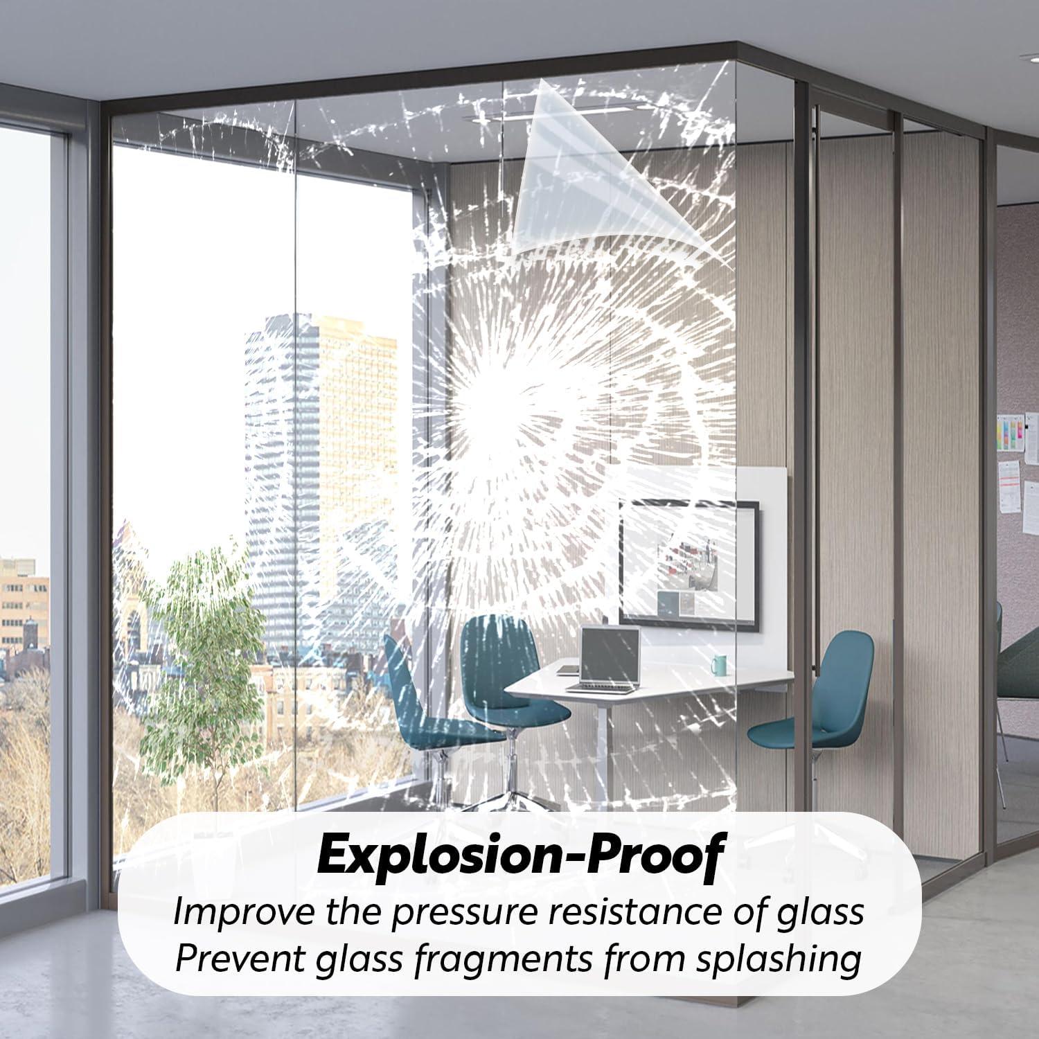 Película de Seguridad para Ventanas DUOFIRE 60x200 cm 4 Mil