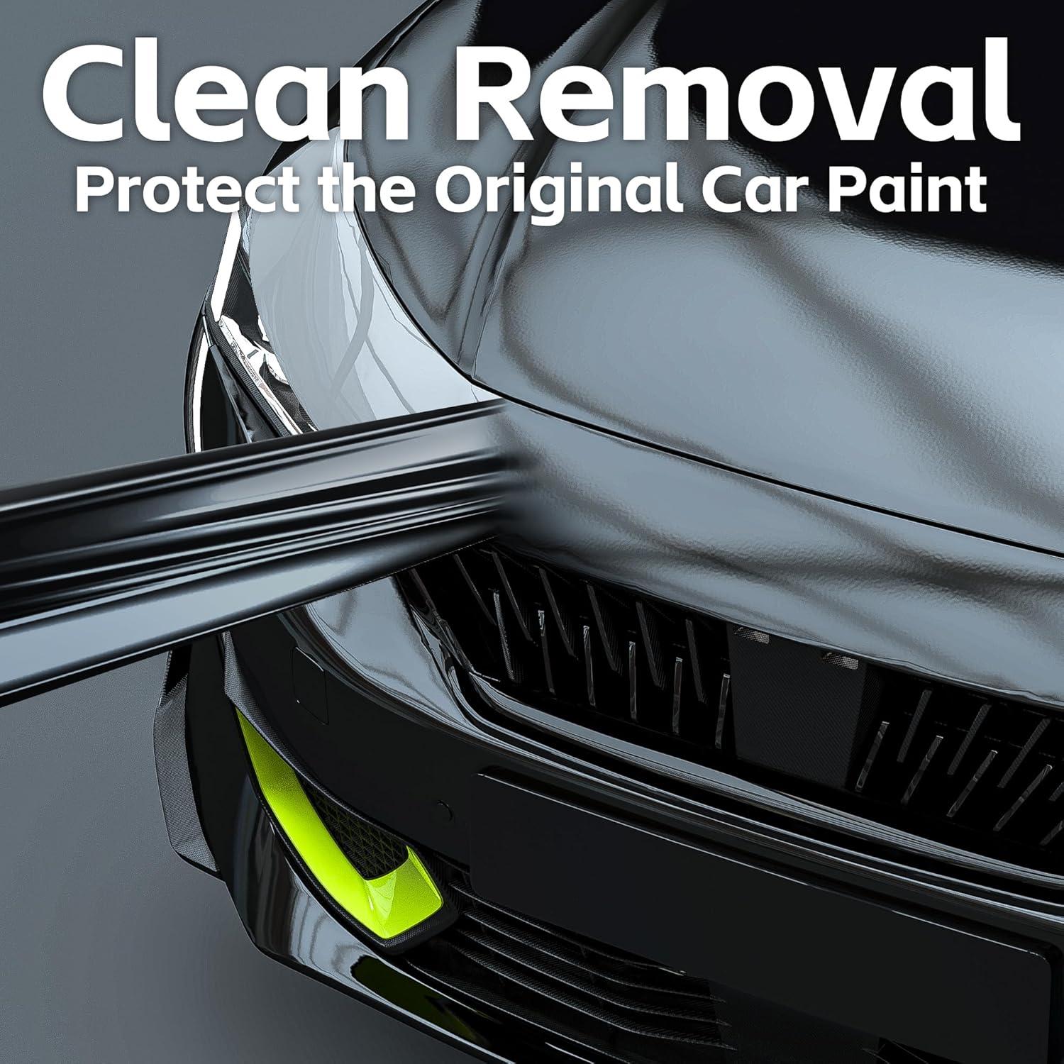 Envoltura de Vinilo Negro Brillante Lypumso 0.3m x 3m Autoadhesiva