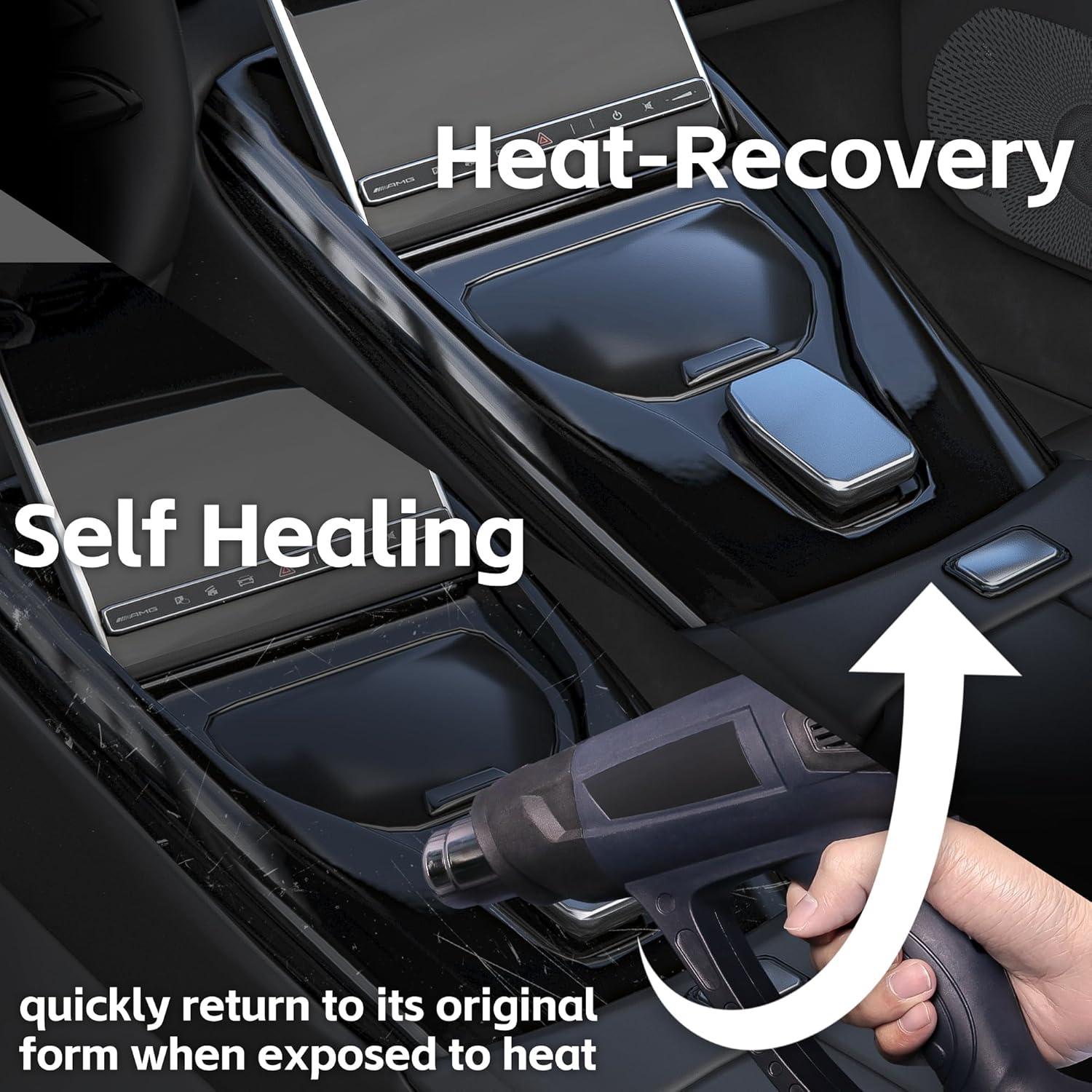 Envoltura de Vinilo Negro Brillante Lypumso 0.3m x 3m Autoadhesiva