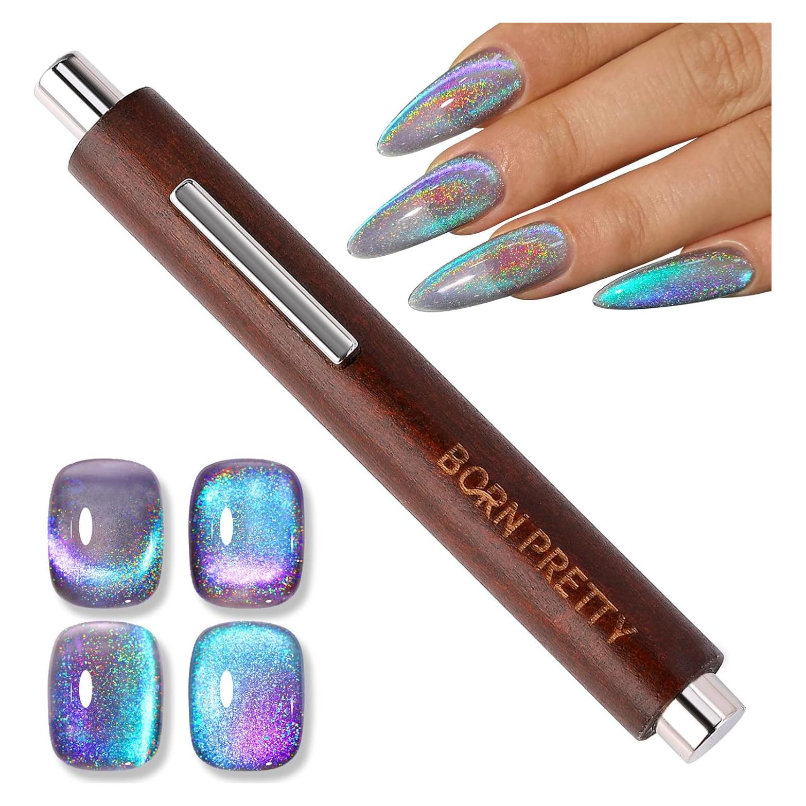 Imán para Uñas Born Pretty 3 en 1 - Efectos Ojos de Gato