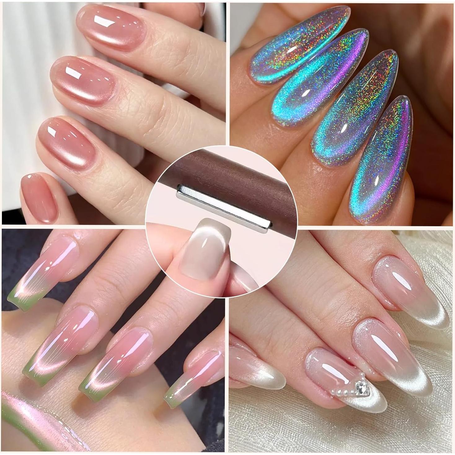 Imán para Uñas Born Pretty 3 en 1 - Efectos Ojos de Gato