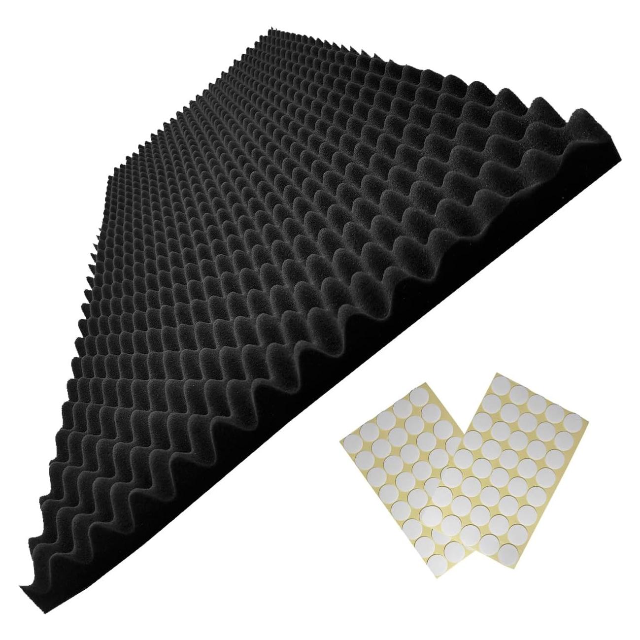 Panel de Espuma Acústica Negra Yaolabjer 122x61x5 cm - 1 PCS