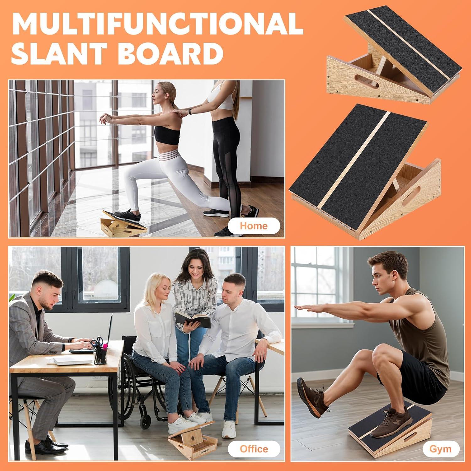 Tablero Inclinado de Estiramiento jjshund Ajustable 5 Ángulos