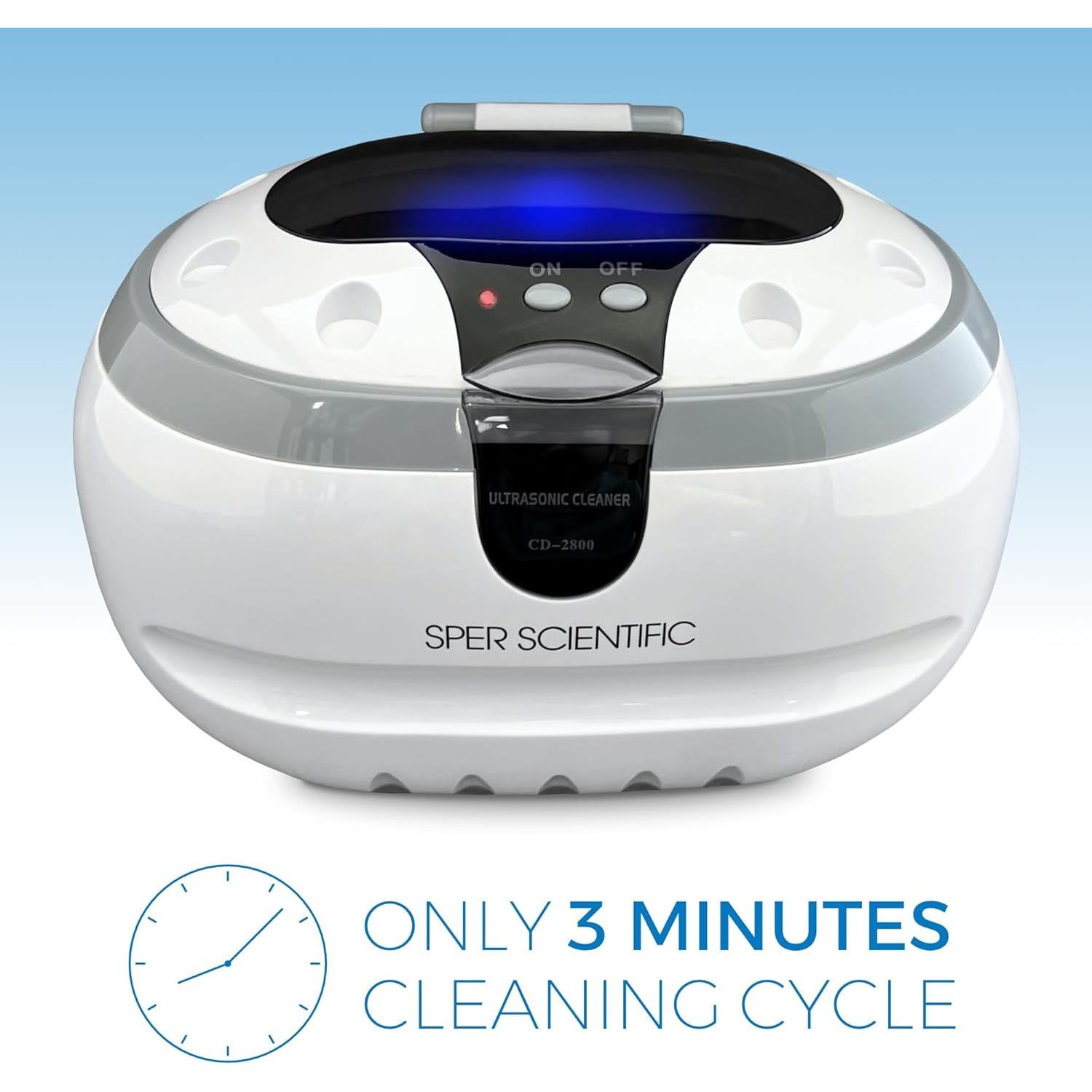 Limpiador Ultrasónico 600 ml Sper Scientific para Joyería