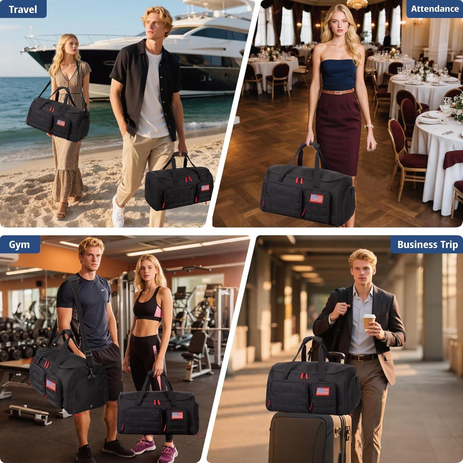 Bolsa Táctica 3-en-1 ATRIPACK 55L Negra para Viajes