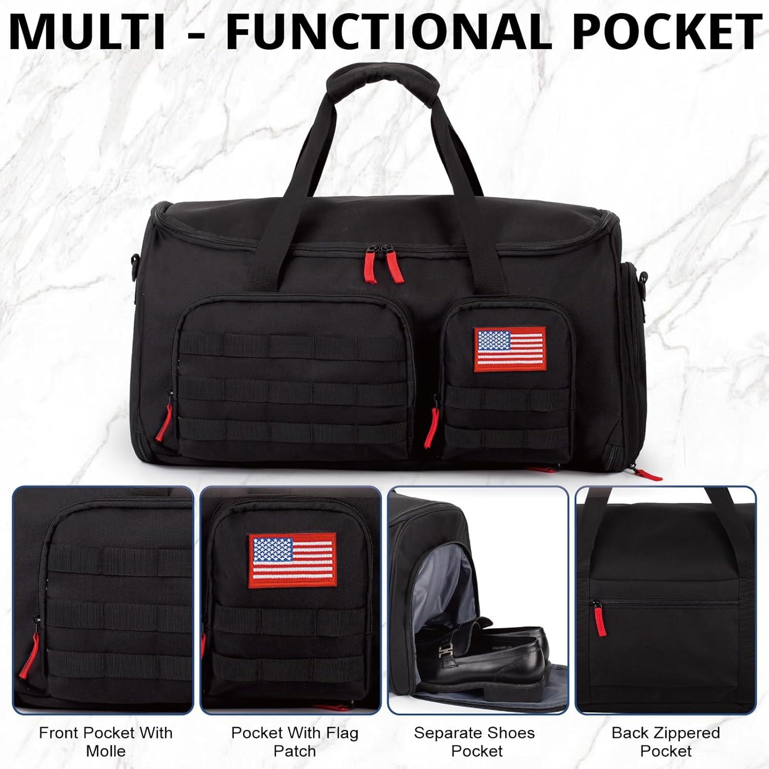 Bolsa Táctica 3-en-1 ATRIPACK 55L Negra para Viajes