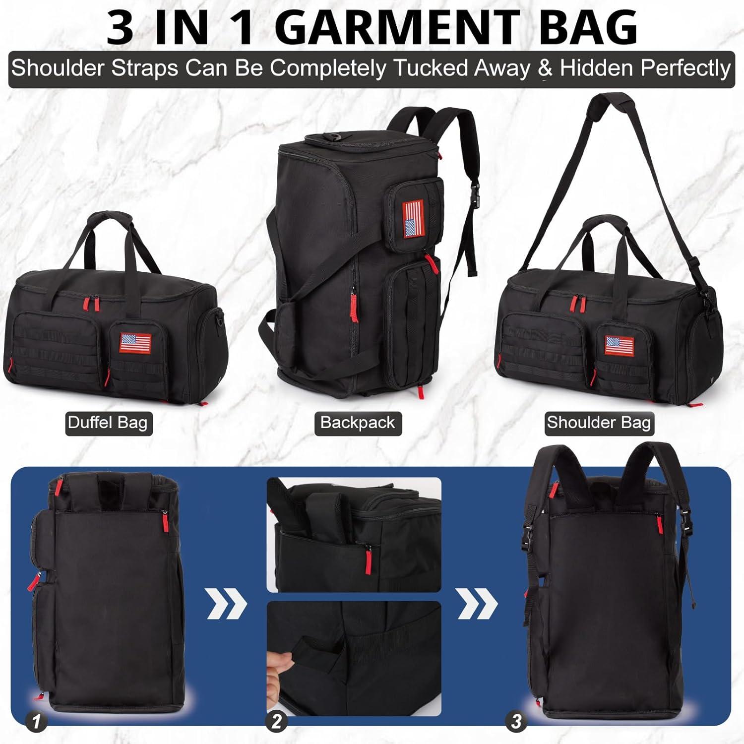 Bolsa Táctica 3-en-1 ATRIPACK 55L Negra para Viajes