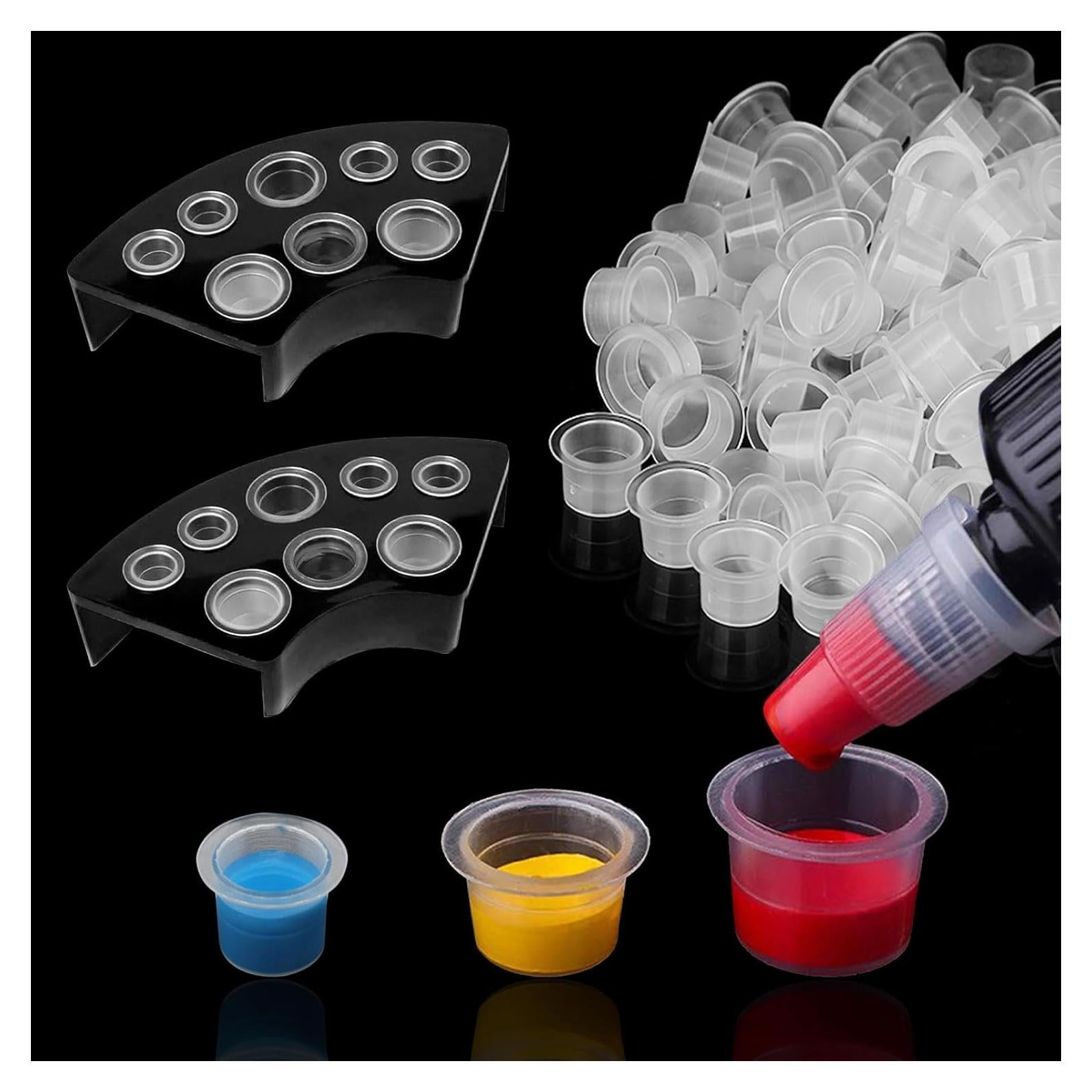 300 Tapas de Tinta para Tatuajes TONBAO con Soportes