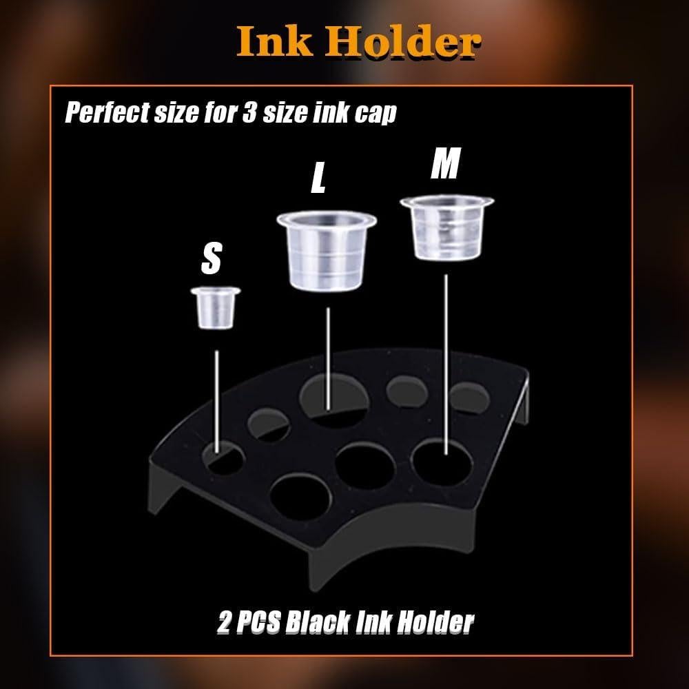 300 Tapas de Tinta para Tatuajes TONBAO con Soportes