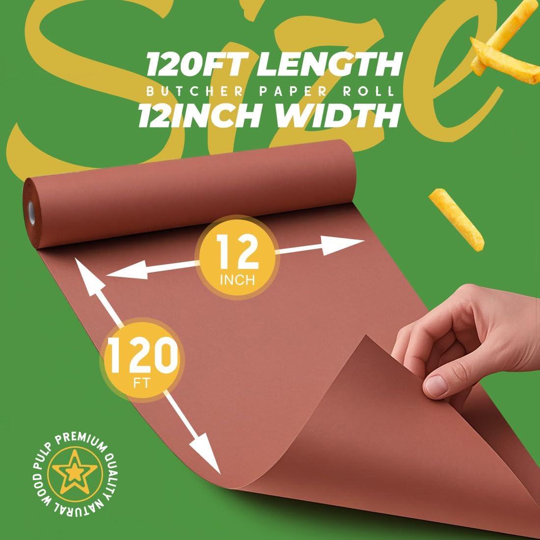 Papel de Carnicero Rosa PH PERKHOMY 30.48 cm x 36.58 m BBQ