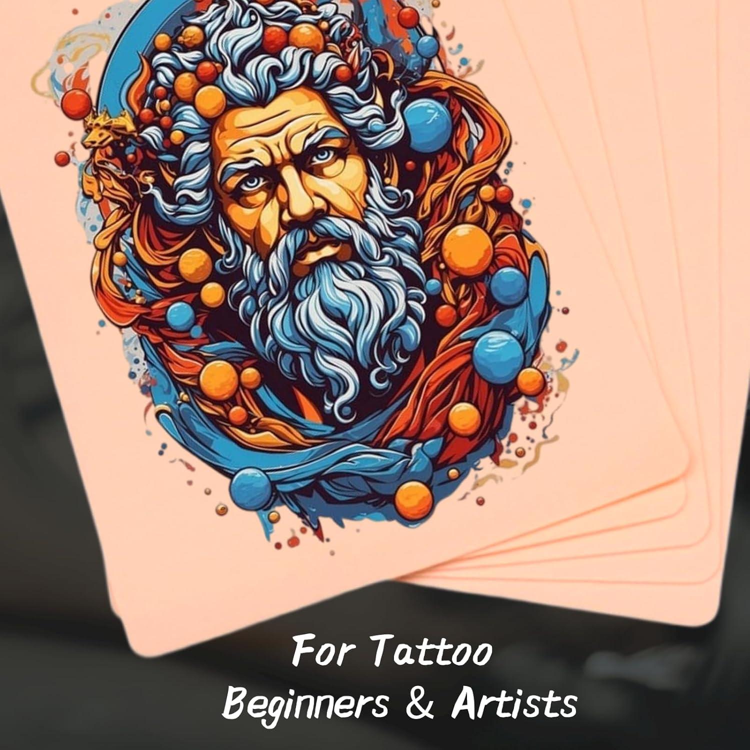 Piel de Tatuaje Falsa Yugui 3mm 3PCS Doble Cara 18.8x14.2cm