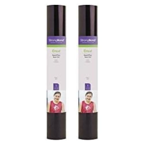 Cricut Sportflex Plancha Termoadhesiva Negra - 2 Rollos 30.48x61 cm
