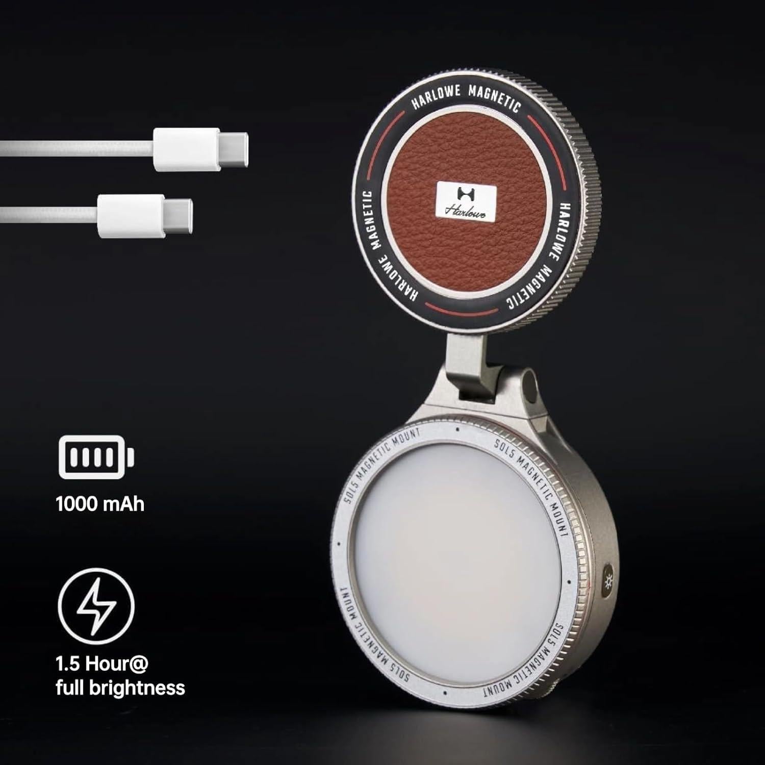 Luz de Selfie Magnética Harlowe Sol 5 Bi-Color 2700-6500K