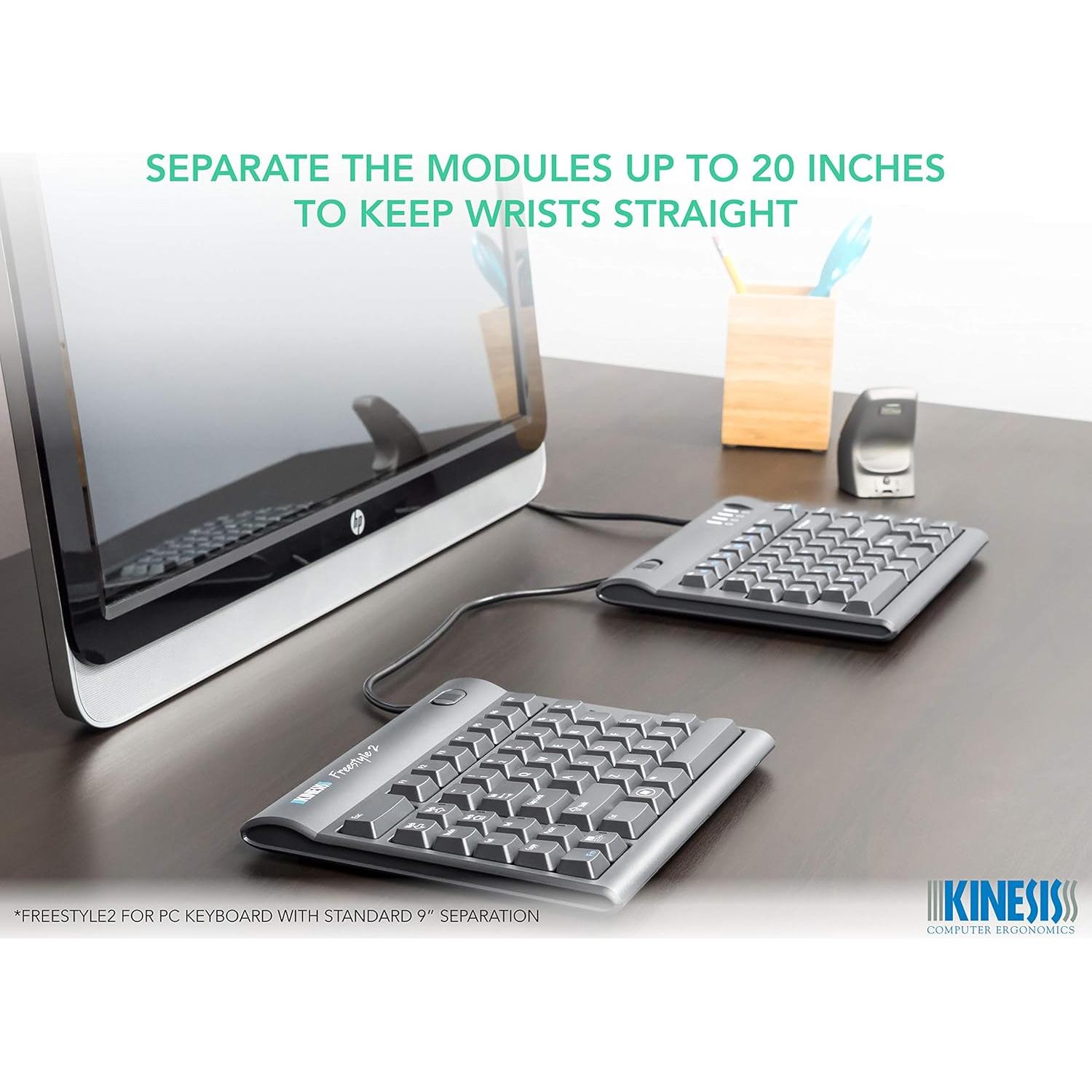 Teclado Ergonómico Kinesis Freestyle2 USB para PC 50.8 cm