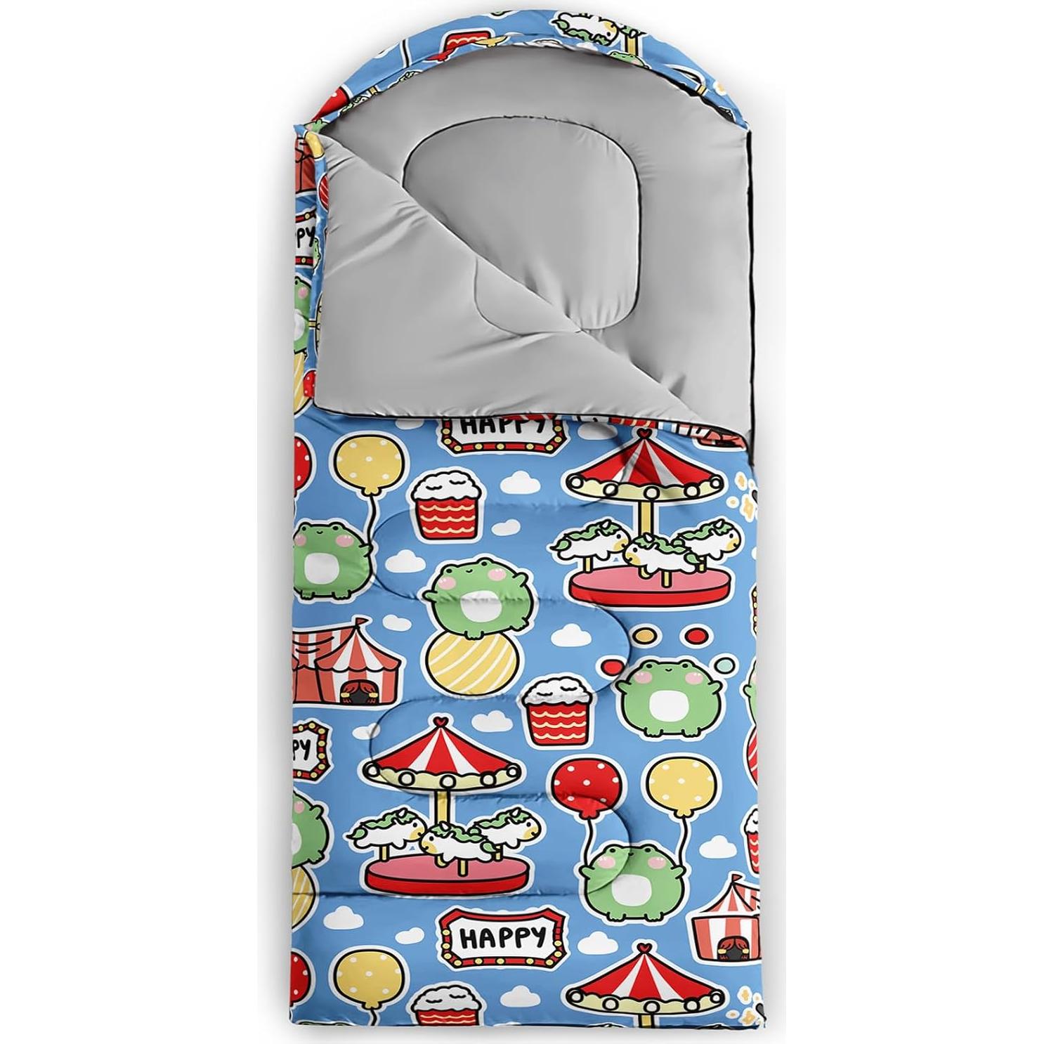 Saco de dormir infantil lneffble diseño animal 228.6x78.7cm
