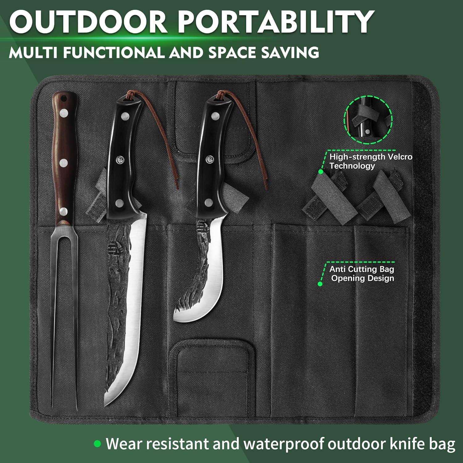 Set de Cuchillos de Cocina FULLHI 11 Piezas Acero Al Carbono