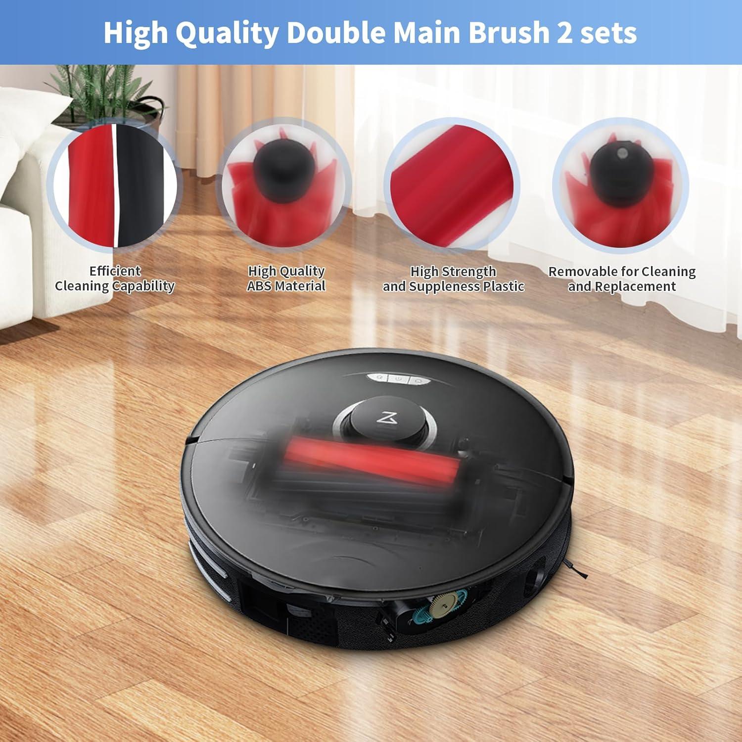 Conjunto de 2 Cepillos Principales Yipoch para Roborock S8/S8+/Q5 Pro