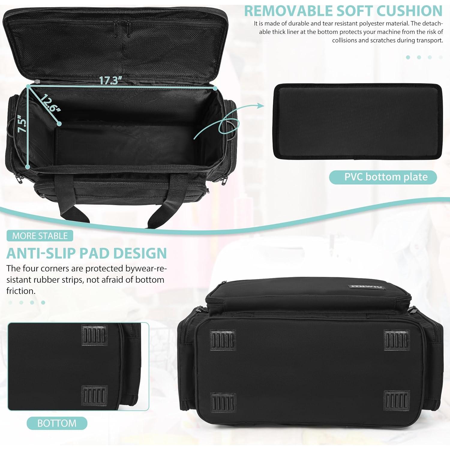 Funda para Máquina de Coser ITHWIU con Bolsillos - Negro