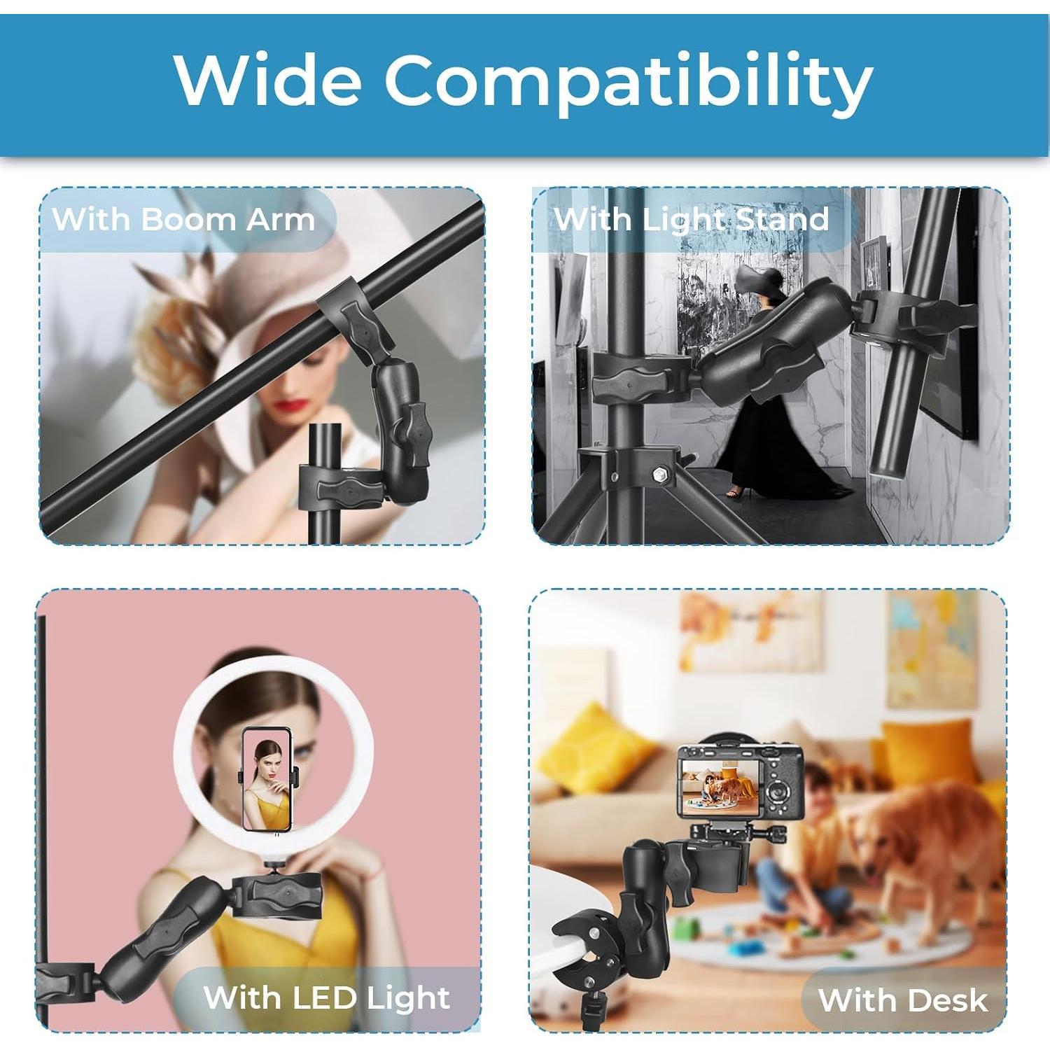 Soporte de cámara Sequpr Super Clamp Ajustable 0.33 kg