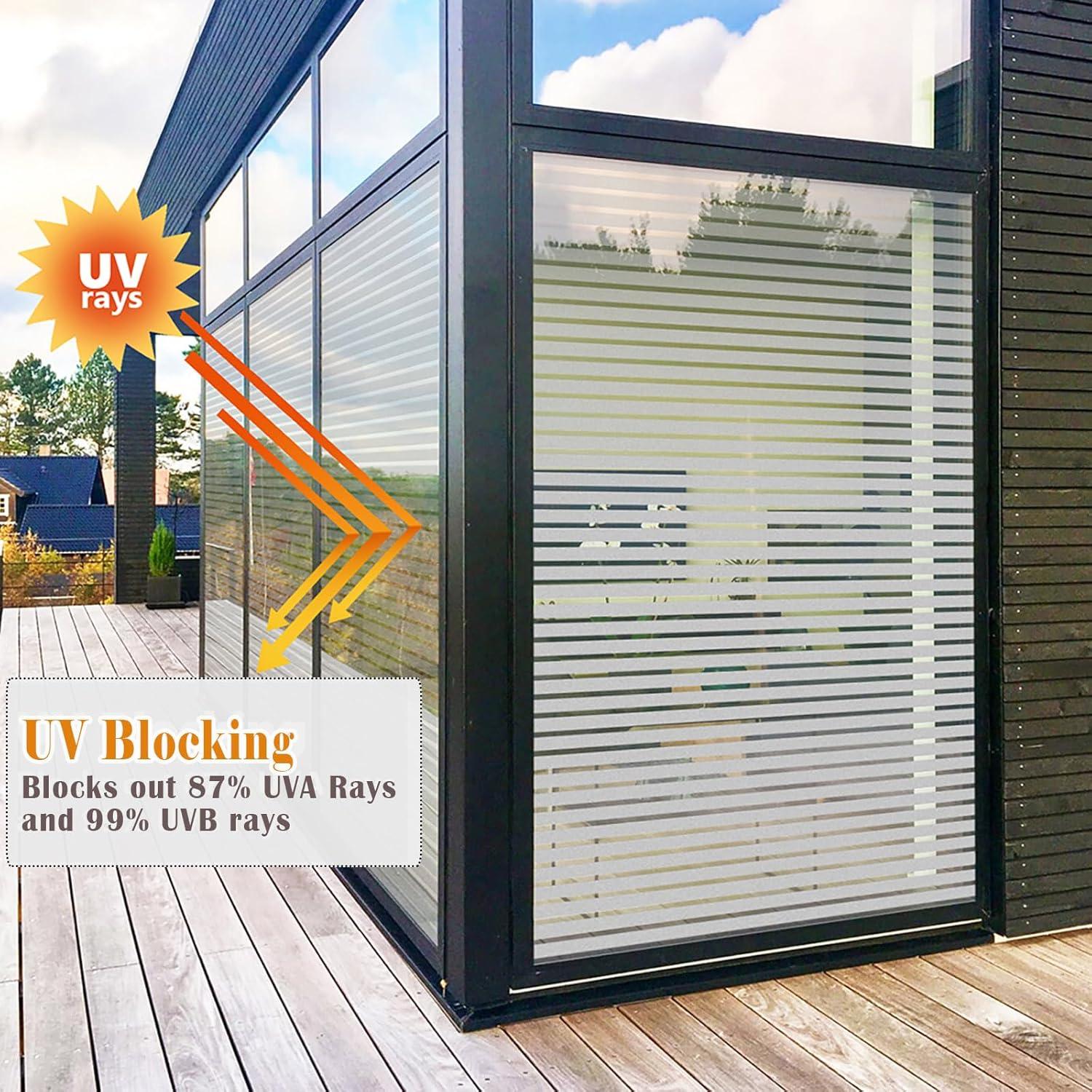 Película de Privacidad LEMON CLOUD 30x200 cm Rayas Decorativa