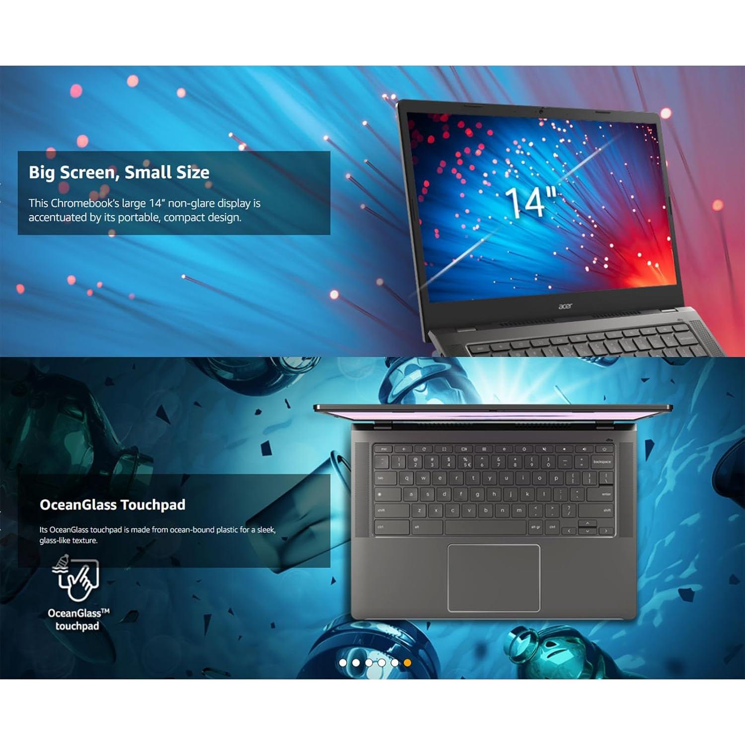 Laptop Acer Chromebook 14" Táctil 8GB RAM 256GB SSD