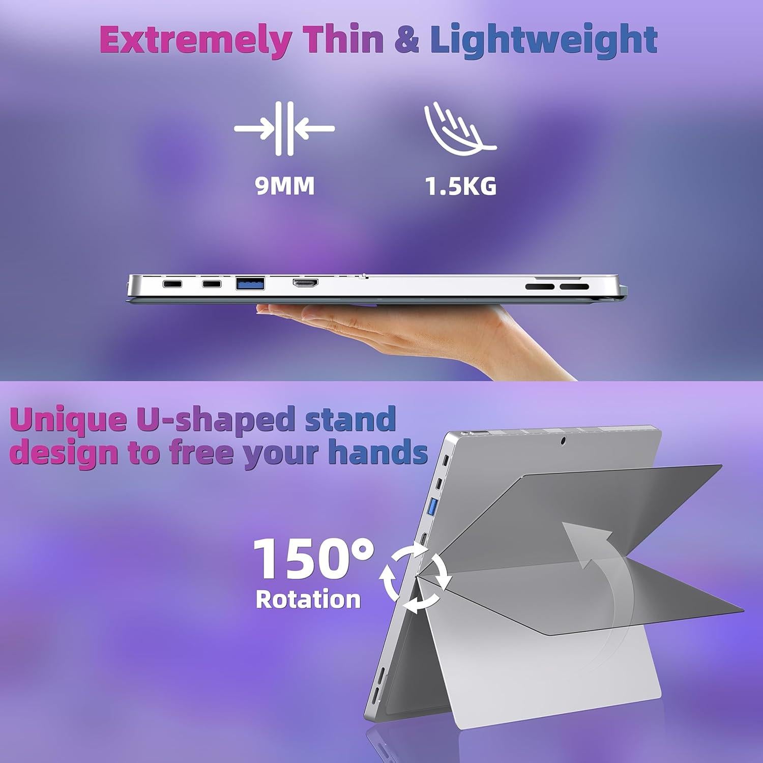 Laptop 2-en-1 Svikou HL1488 14" 2K Touch 16GB/512GB