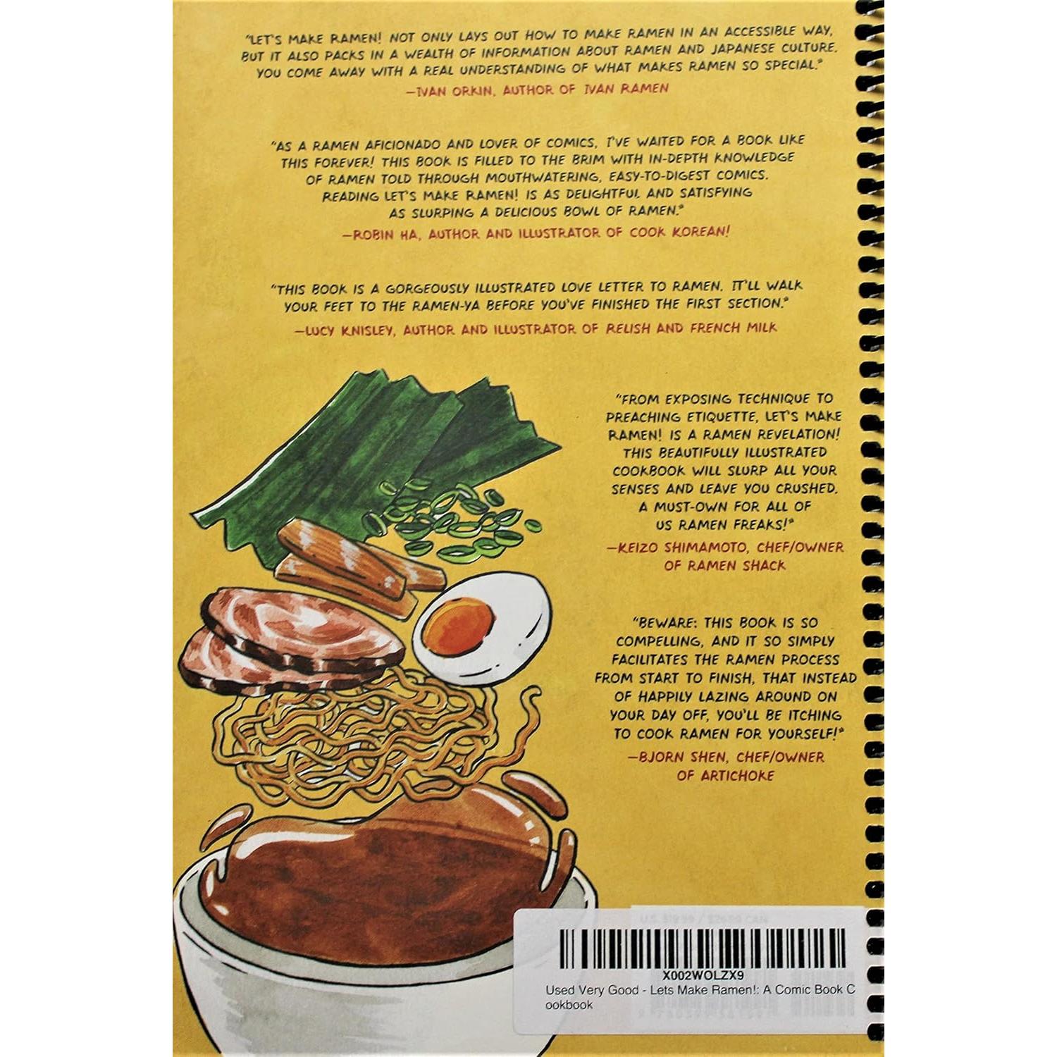 Libro de Cocina en Cómic Hagamos Ramen - Encuadernado Espiral