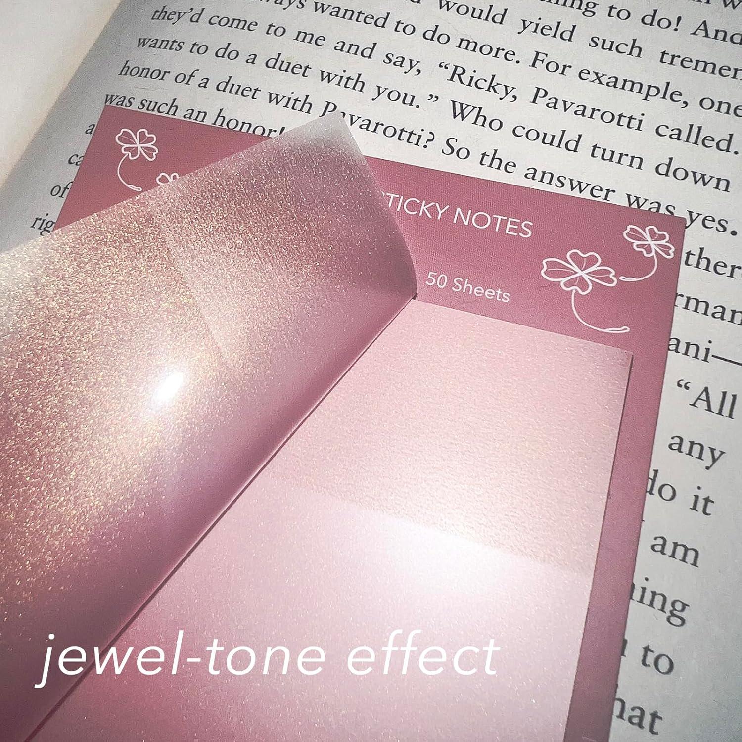 Notas Adhesivas Transparentes PARTSPOWER 3x3 cm 12 Paquetes