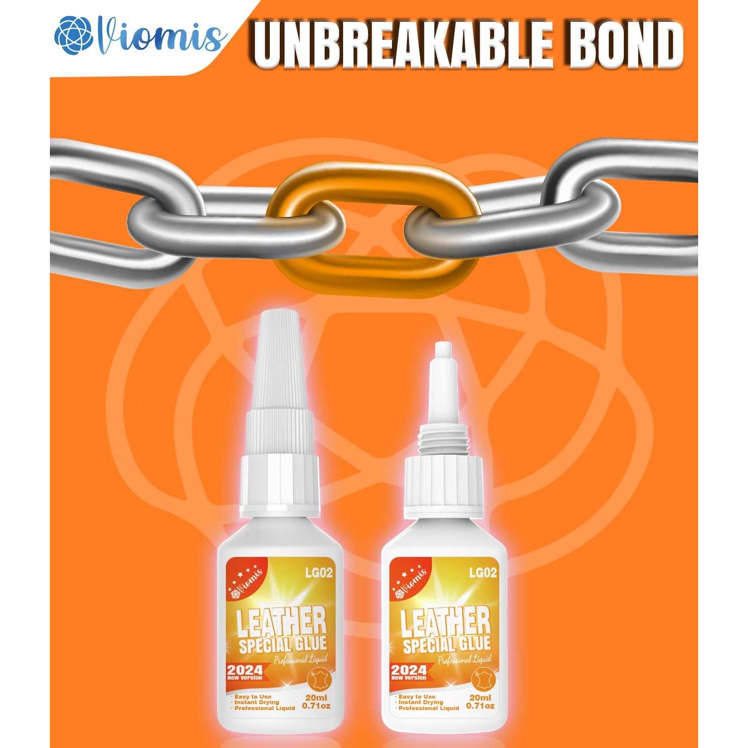 20g Leather & Fabric Adhesive: Strong, Clear & Flexible for Craft, Repair, Upholstery | Perfect for Shoes, Bags, Furniture