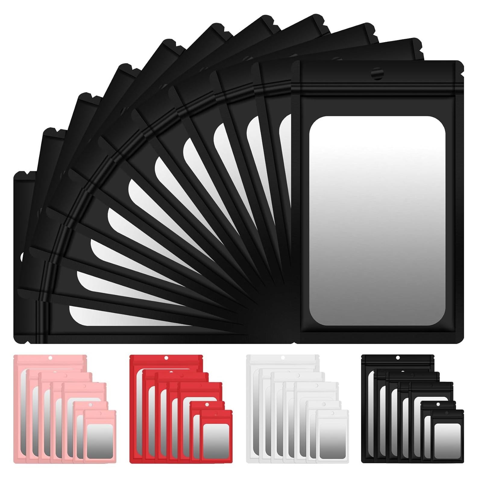 Paquete de 100 Bolsas Mylar Reutilizables EgticLive 7.1x11.4 cm