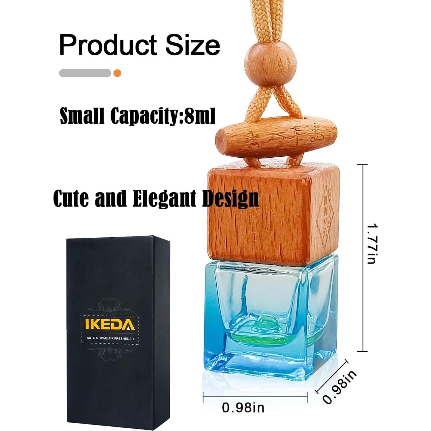 Ambientador de Auto Ikeda 8ml Madera de Agar Fragancia Natural