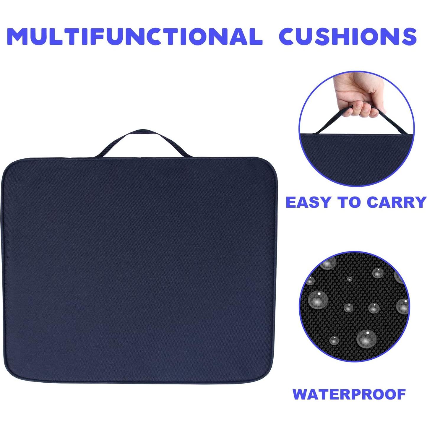 Cojín Portátil KIMI HOUSE 2 Pack Negro Impermeable 42.2x34cm