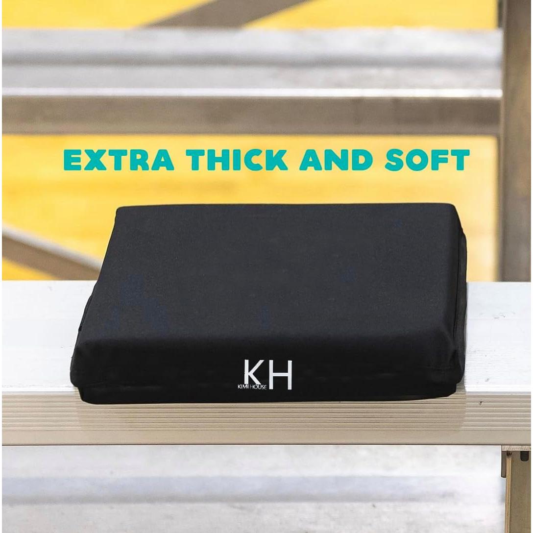 Cojín Portátil KIMI HOUSE 2 Pack Negro Impermeable 42.2x34cm