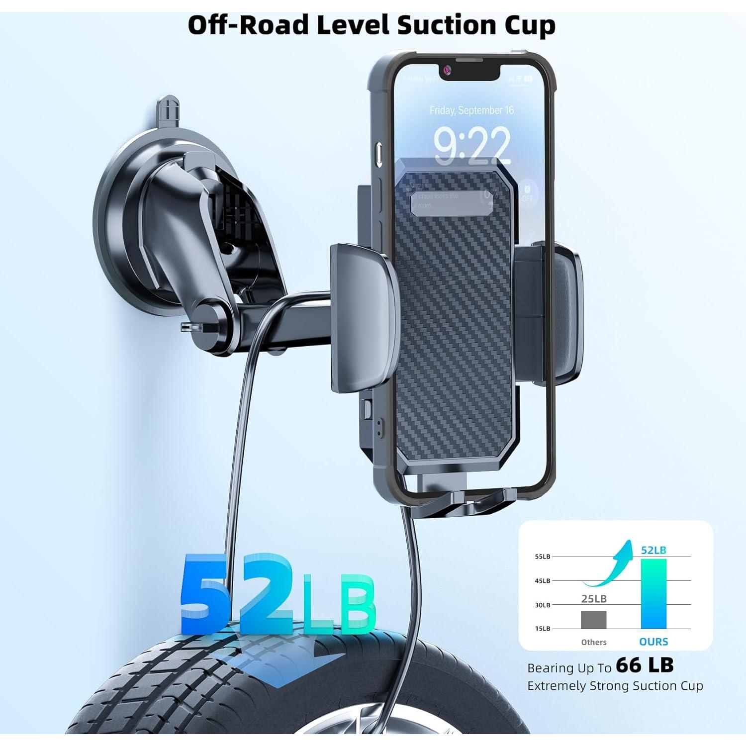 Soporte para Teléfono FBB 3 en 1 con Ventosa y Clip