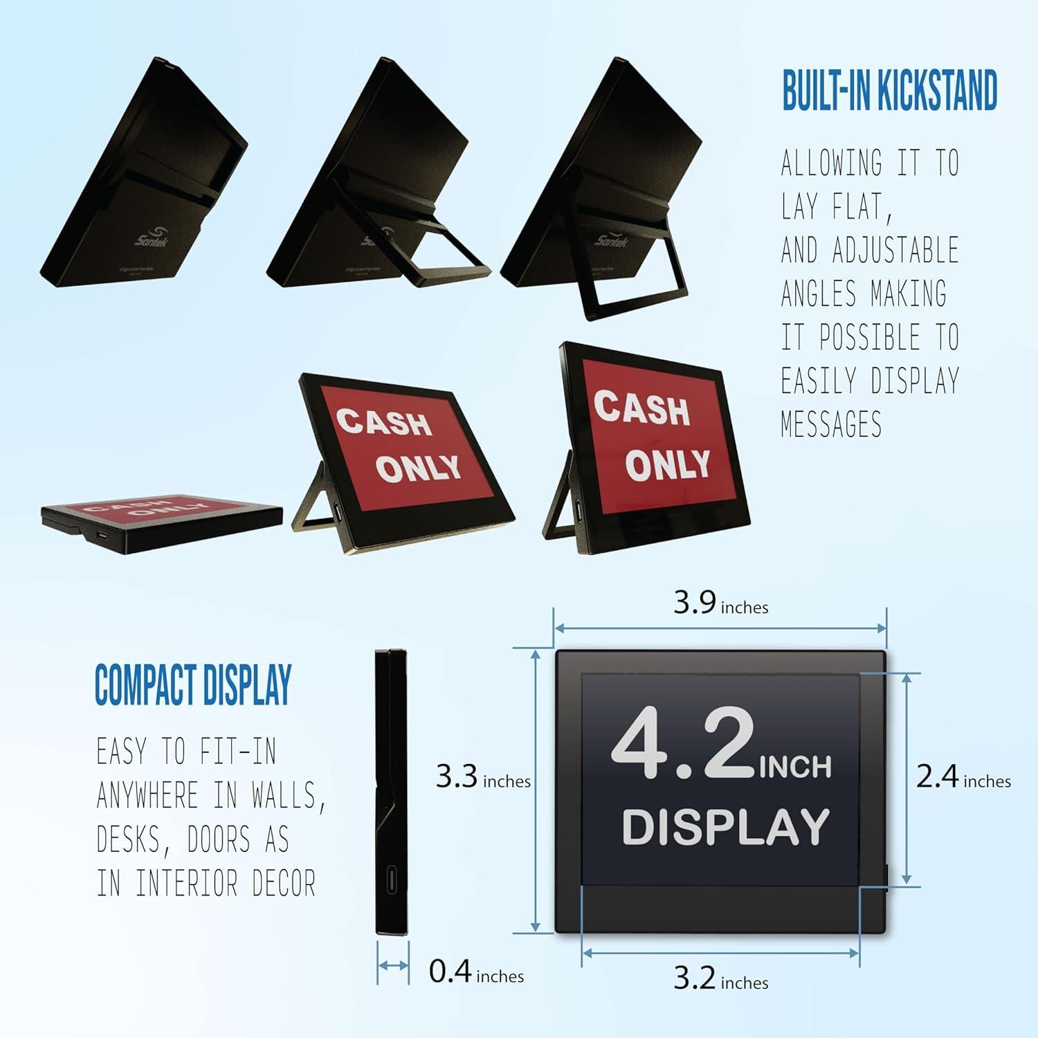 Pantalla E-Paper Santek EZ Sign 4.2" USB Personalizable