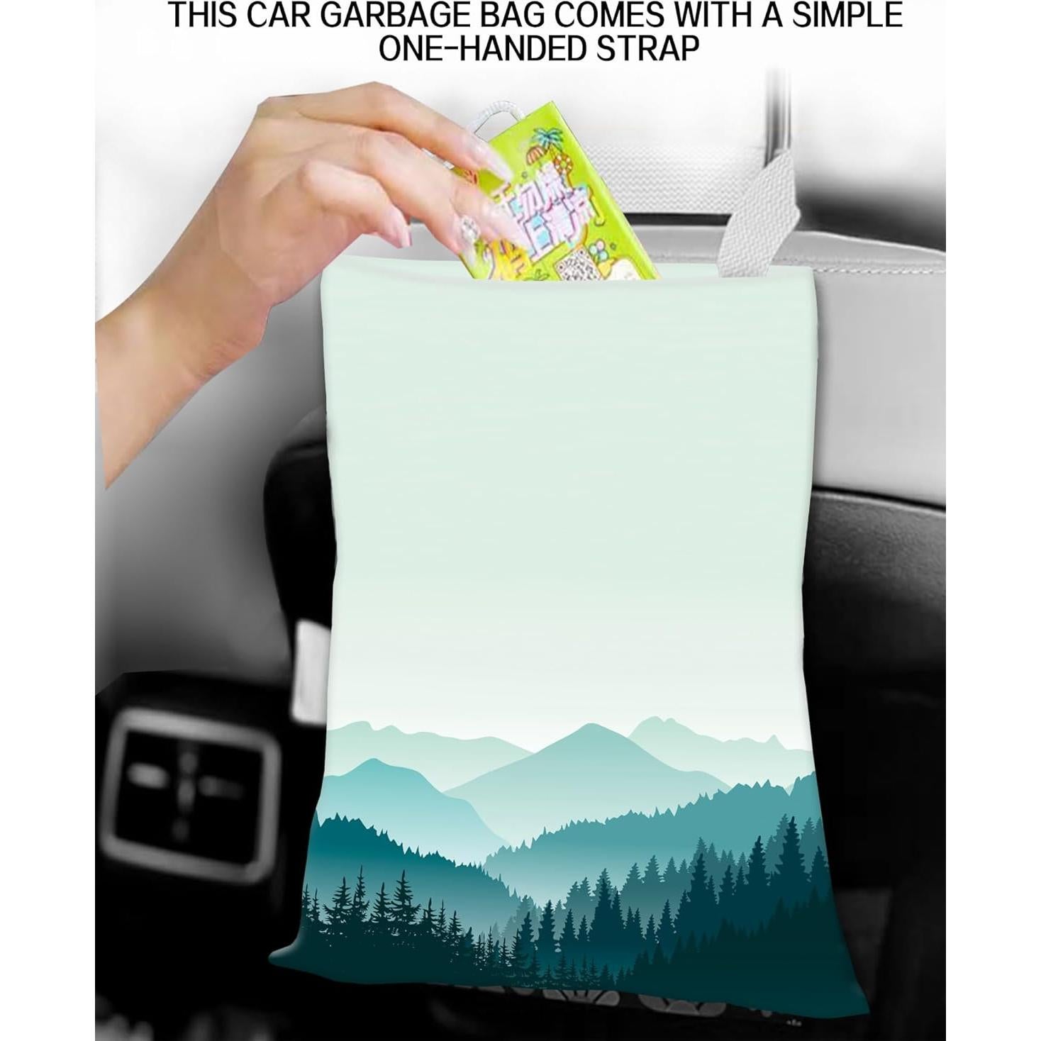 Basurero Colgante para Auto ANKVRP 5L Verde Montaña