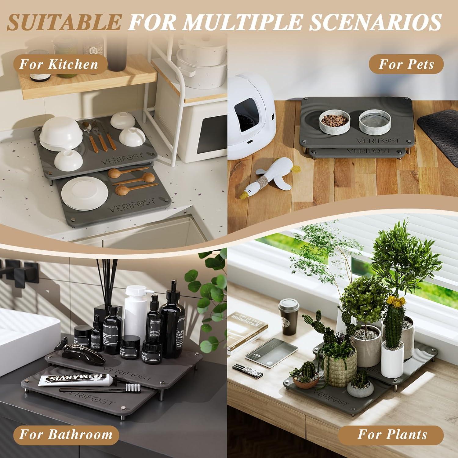 Alfombrilla Secado Rápido de Piedra Diatomita VERIFOST 2 Pcs