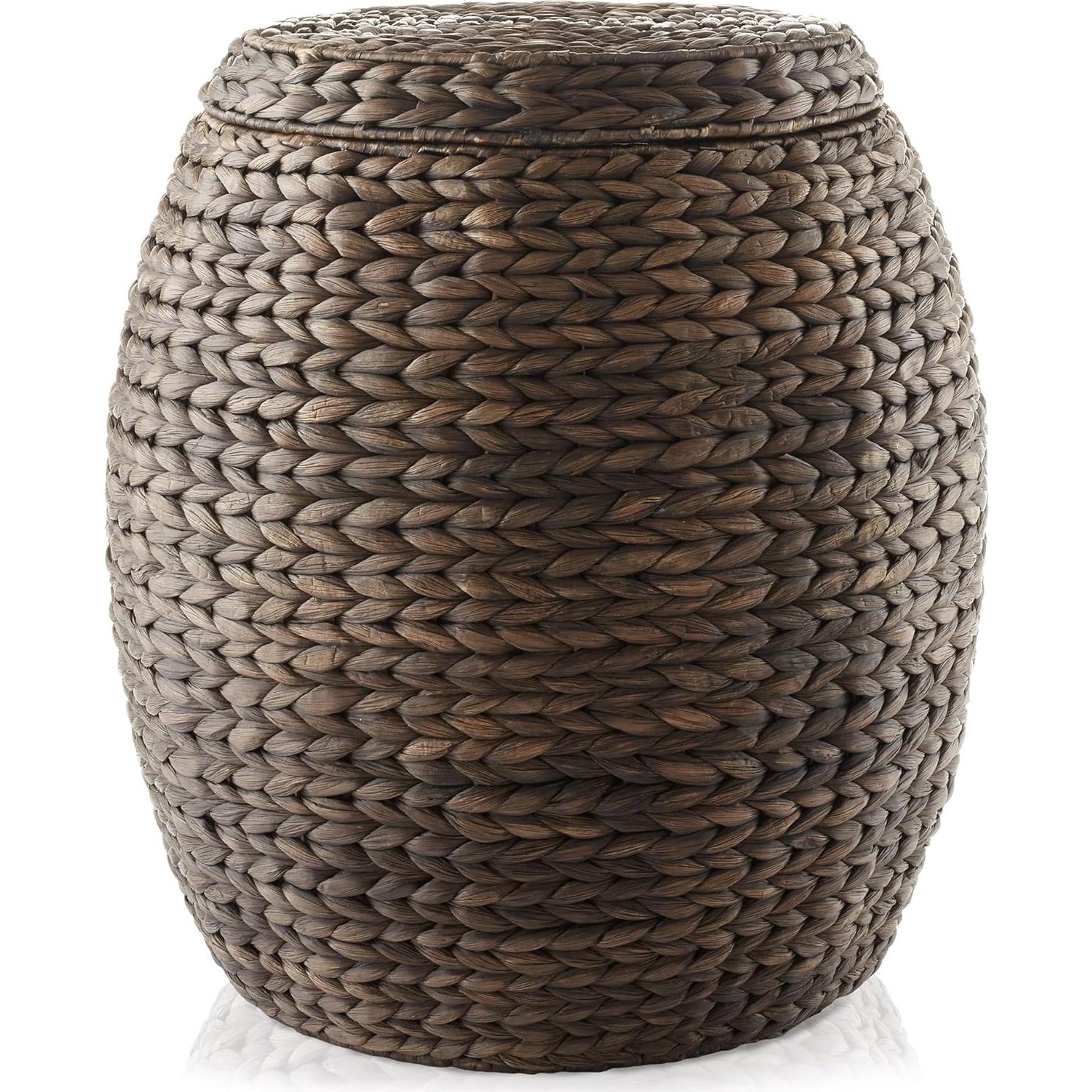 Cesta de Almacenamiento Redonda Casafield con Tapa 44.5 cm