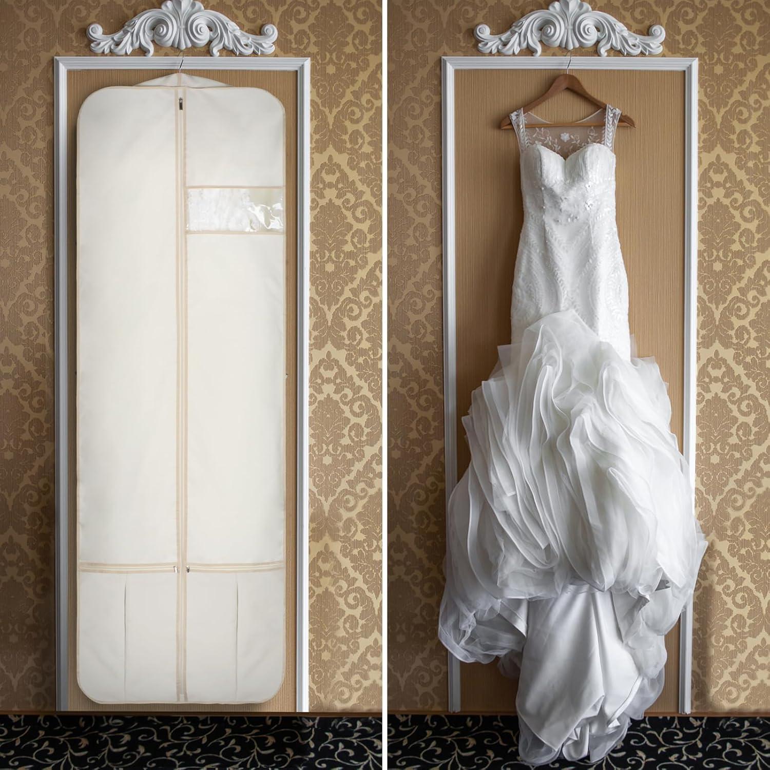 Bolsa de Vestido de Novia Kntiwiwo 182.88 cm con Bolsillos